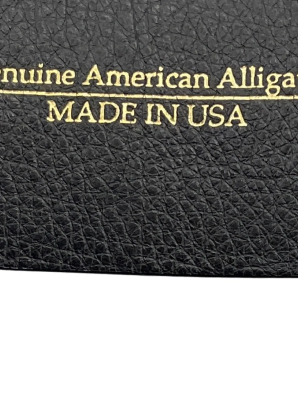 OSCAR DE LA RENTA BLACK GENUINE AMERICAN ALLIGATOR SKIN LEATHER WIDE BELT